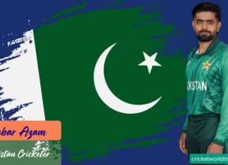 Babar Azam: Profile, Age, Height, Family, Wife, Career, Stats, Net Worth & Latest News Babar Azam Pakistan cricketer wearing green jersey with Pakistan flag background