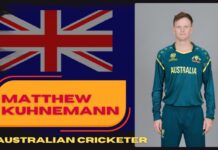 Matthew Kuhnemann: Profile, Age, Height, Family, Career, Stats, Net Worth and More Matthew Kuhnemann Australian cricketer portrait in national team jersey with Australia flag background