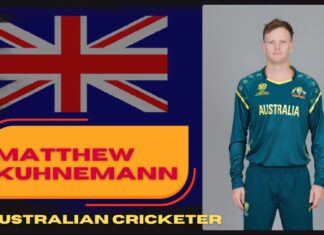 Matthew Kuhnemann: Profile, Age, Height, Family, Career, Stats, Net Worth and More Matthew Kuhnemann Australian cricketer portrait in national team jersey with Australia flag background