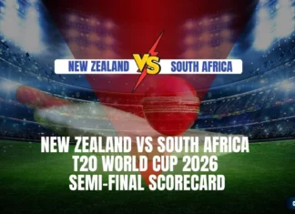 New Zealand National Cricket Team vs South Africa National Cricket Team Match Scorecard: 1st Semi-Final, ICC Men’s T20 World Cup 2026 New Zealand National Cricket Team vs South Africa National Cricket Team Match Scorecard