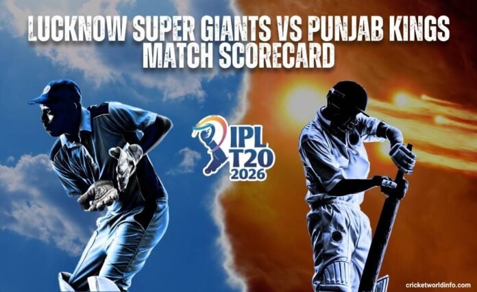 Lucknow Super Giants vs Punjab Kings Match Scorecard