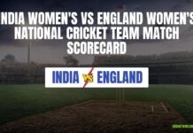 India women’s National Cricket team vs England Women’s National Cricket Team Match Scorecard India women's National Cricket team vs England Women's National Cricket Team Match Scorecard
