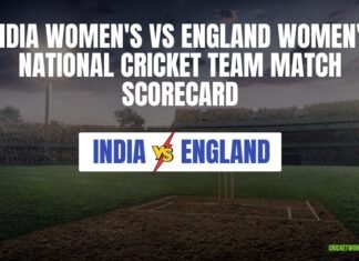 India women’s National Cricket team vs England Women’s National Cricket Team Match Scorecard India women's National Cricket team vs England Women's National Cricket Team Match Scorecard