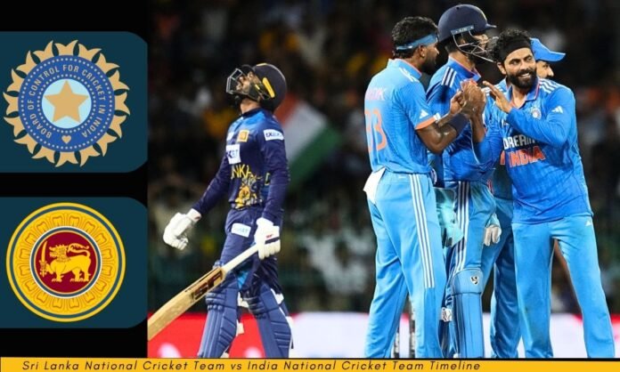 Sri Lanka National Cricket Team vs India National Cricket Team Timeline